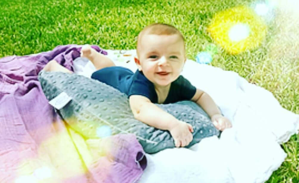 Luna Lullaby Nursing Pillow Yellow Dot - NEW PATTERN!!!! | Milk & Baby
