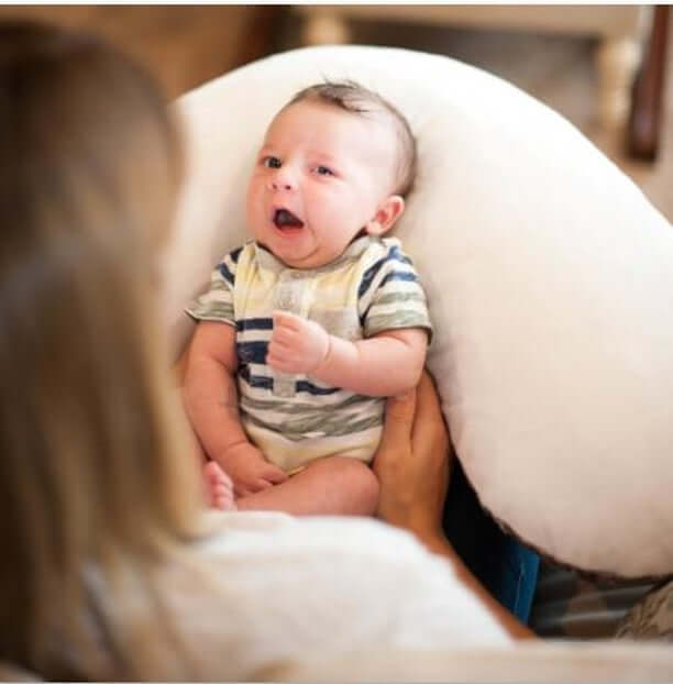 Luna Lullaby Nursing Pillow Yellow Dot - NEW PATTERN!!!! | Milk & Baby