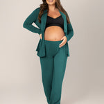 Clea Bamboo Long Sleeve Pajama Set | Evergreen | Milk & Baby