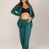 Clea Bamboo Long Sleeve Pajama Set | Evergreen | Milk & Baby