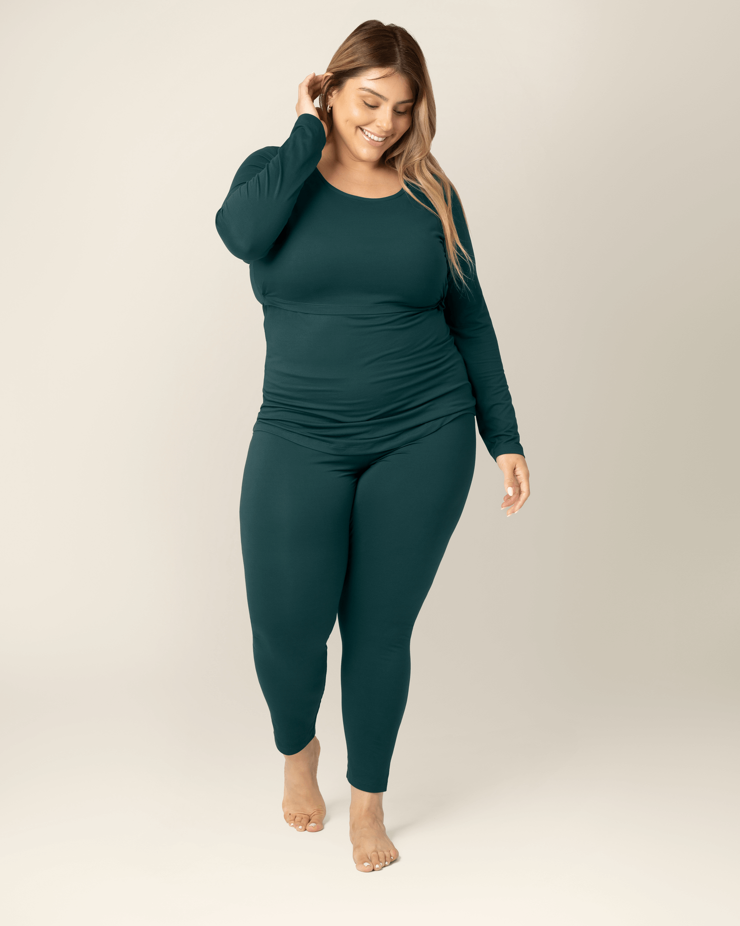 Jane Nursing Pajama Set | Evergreen | Milk & Baby
