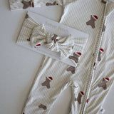 Santa Teddy | Bamboo Head Wrap |