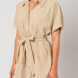 Half Sleeve Button Down Shirt Dress | Milk & Baby