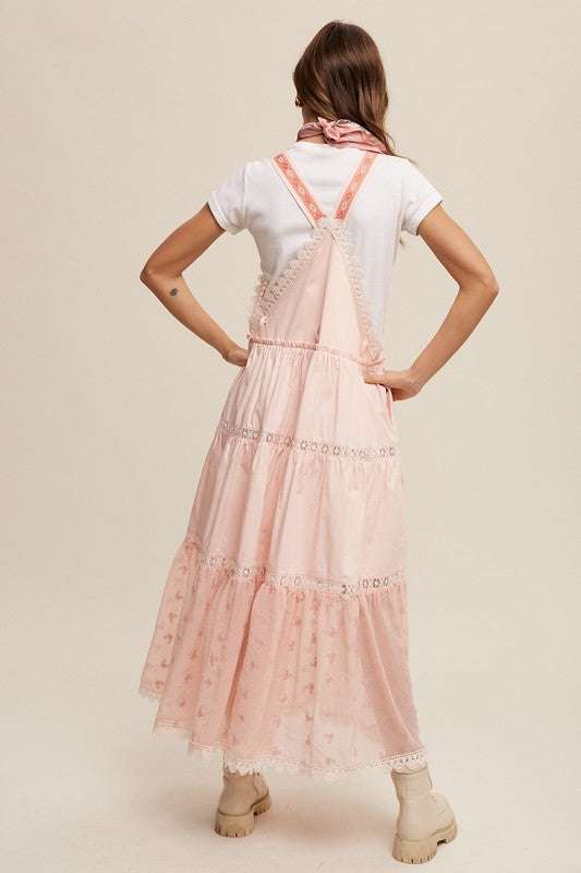 Romantic Overall Maxi Dress | Nursing Friendly | Milk & Baby