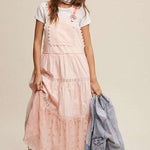 Romantic Overall Maxi Dress | Nursing Friendly | Milk & Baby