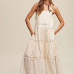 Romantic Overall Maxi Dress | Nursing Friendly | Milk & Baby