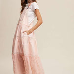 Romantic Overall Maxi Dress | Nursing Friendly | Milk & Baby