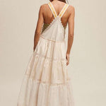 Romantic Overall Maxi Dress | Nursing Friendly | Milk & Baby