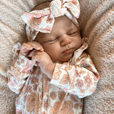 Luna + Luca Floral Jumpsuit + Bow | Milk & Baby