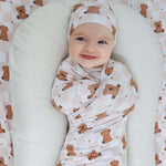 Cozy Bear Dream Swaddle & Beanie | Milk & Baby