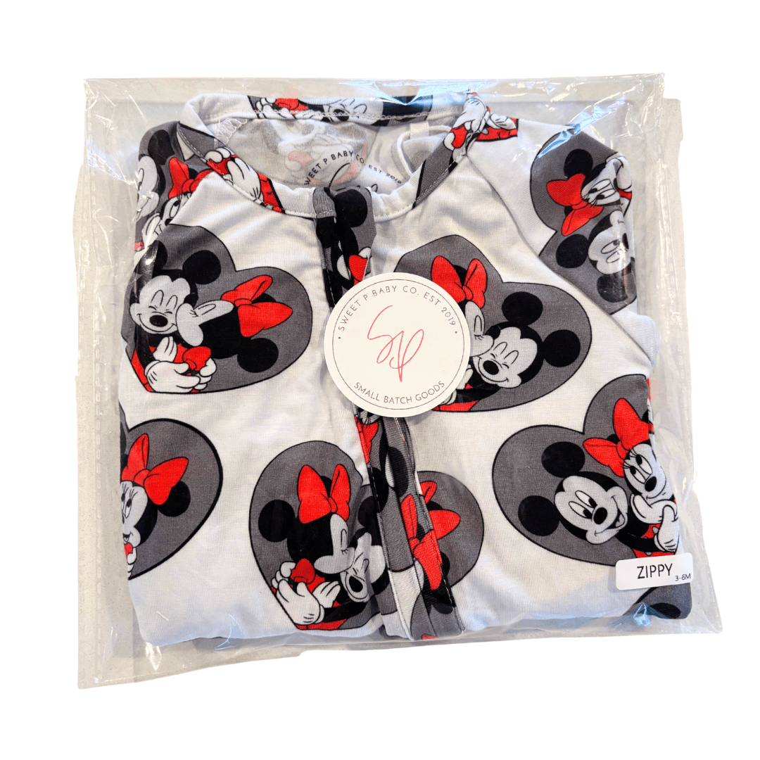 Magic Hearts Zip Up Bamboo Pajamas | Milk & Baby
