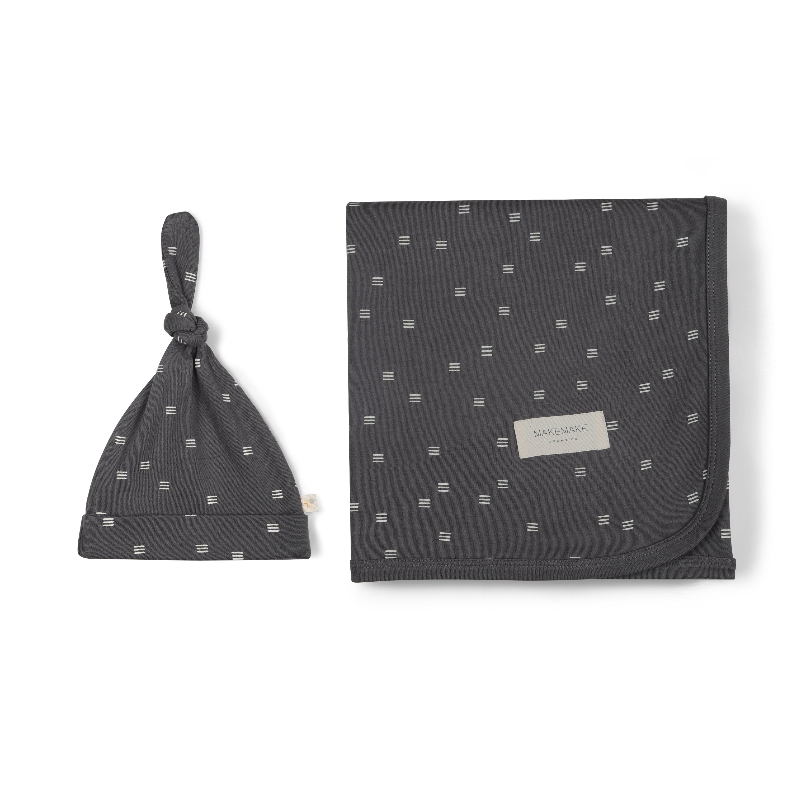Tribe | Organic Swaddle Blanket & Hat | Milk & Baby