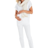 Handy Crossover Short Sleeve Cotton Maternity/Nursing Top