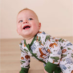 It's a Jungle Out There | Bamboo One Piece Zip Pajama | WHY BIRD & BEAN?Bird & Bean creates premium bamboo pajamas designed for comfort and durability. Made from the highest quality, extra soft bamboo viscose fabric, these baby and kid's pajamas feature a