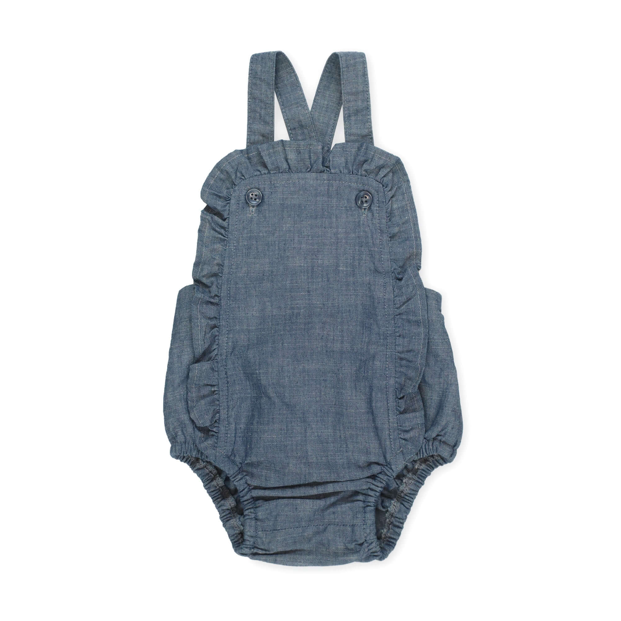 Organic Ruffle Sunsuit | Milk & Baby