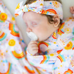 Here Comes the Sunshine (Pink) | The Forever Swaddle Blanket | Milk & Baby