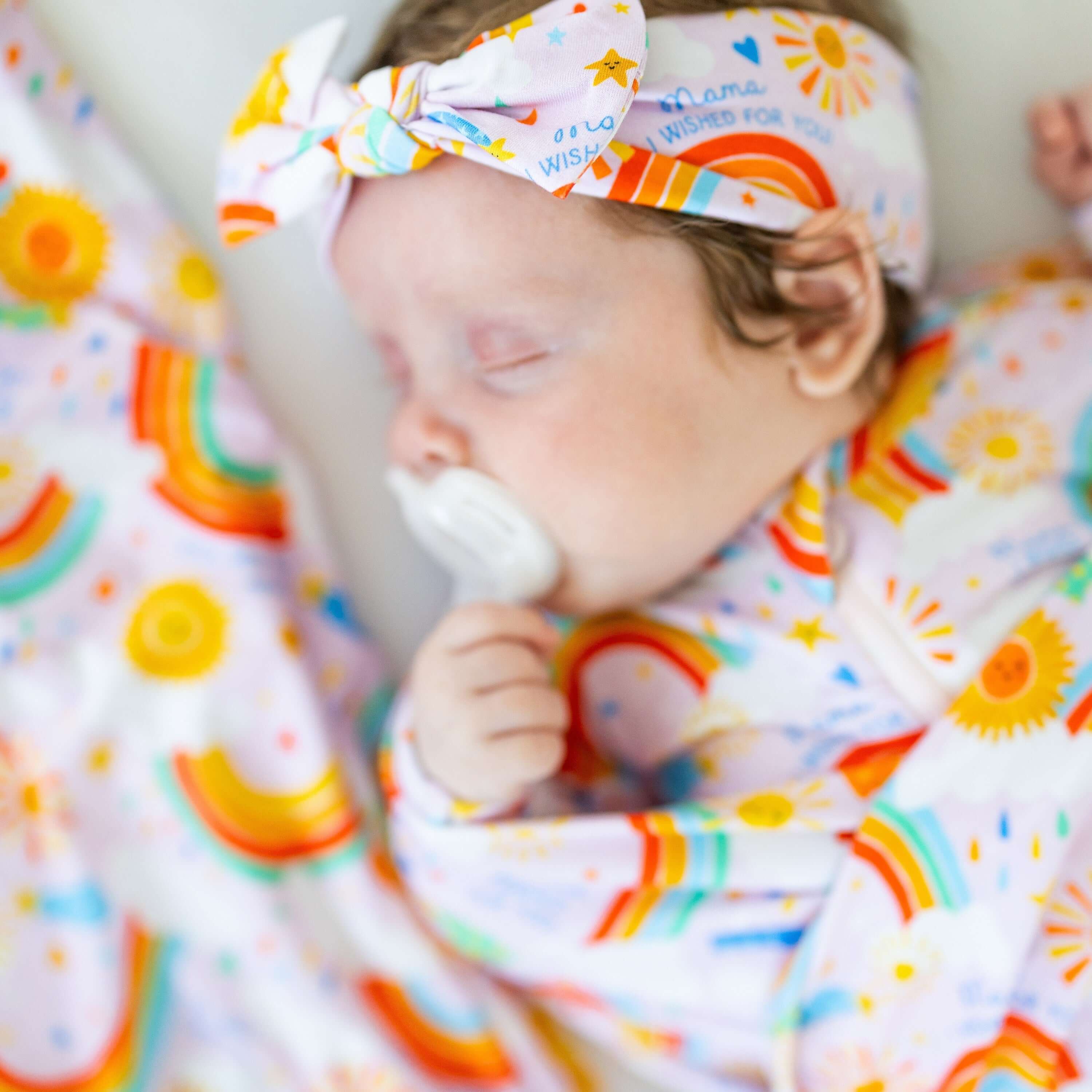 Here Comes the Sunshine (Pink) | The Forever Swaddle Blanket | Milk & Baby