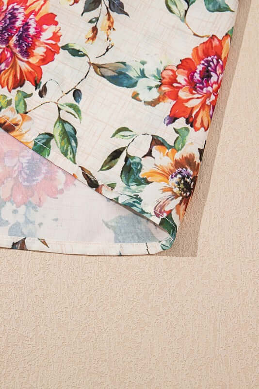 Rose Boho Floral Ruffle Mini Dress | Milk & Baby