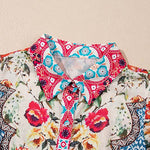 Rose Boho Floral Ruffle Mini Dress | Milk & Baby