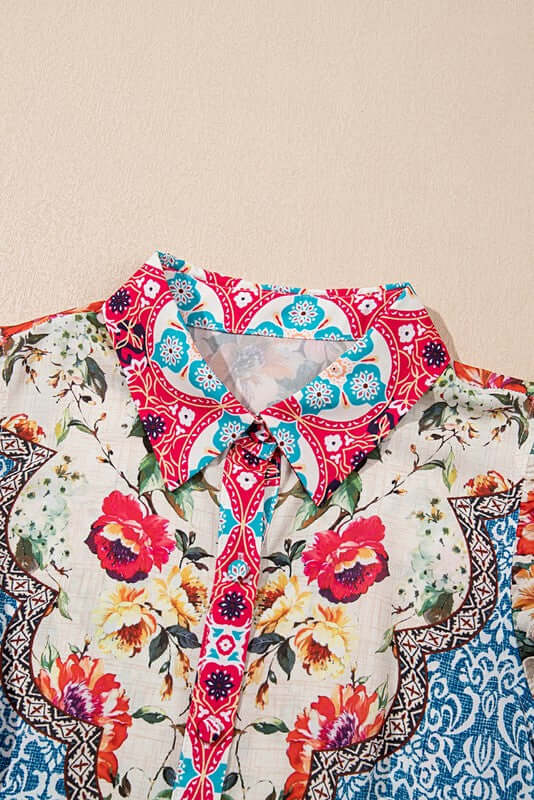 Rose Boho Floral Ruffle Mini Dress | Milk & Baby