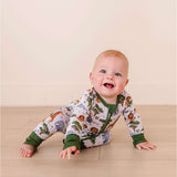 It's a Jungle Out There | Bamboo One Piece Zip Pajama | WHY BIRD & BEAN?Bird & Bean creates premium bamboo pajamas designed for comfort and durability. Made from the highest quality, extra soft bamboo viscose fabric, these baby and kid's pajamas feature a