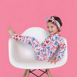 Red, White, and Bows Dream Romper | Milk & Baby