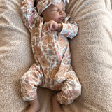 Luna + Luca Floral Jumpsuit + Bow | Milk & Baby