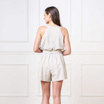 Button Front Halter Romper | Milk & Baby