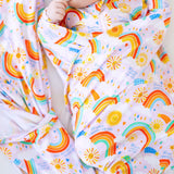 Here Comes the Sunshine (Pink) | The Forever Swaddle Blanket | Milk & Baby