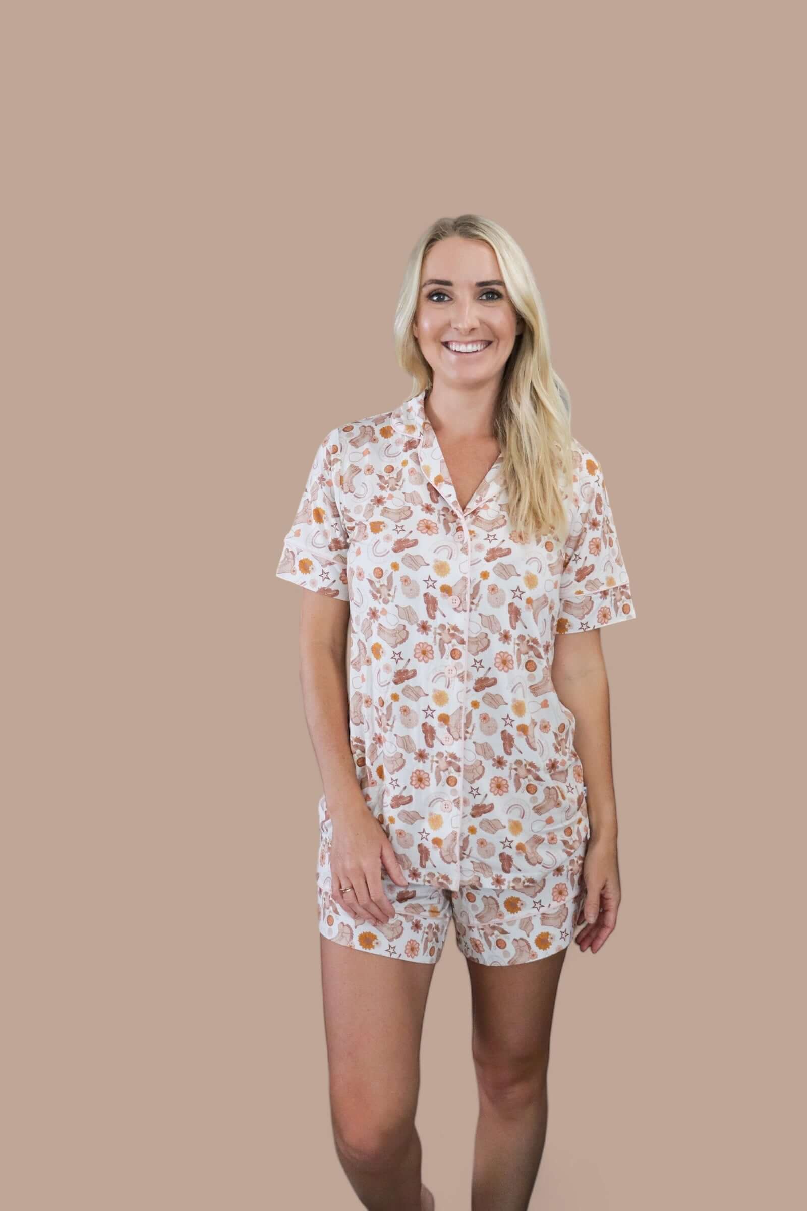 Flowers and Boots Women’s Dream Short Set | Milk & Baby