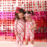 Dreamy Pink Checkers Dream Bow | Milk & Baby