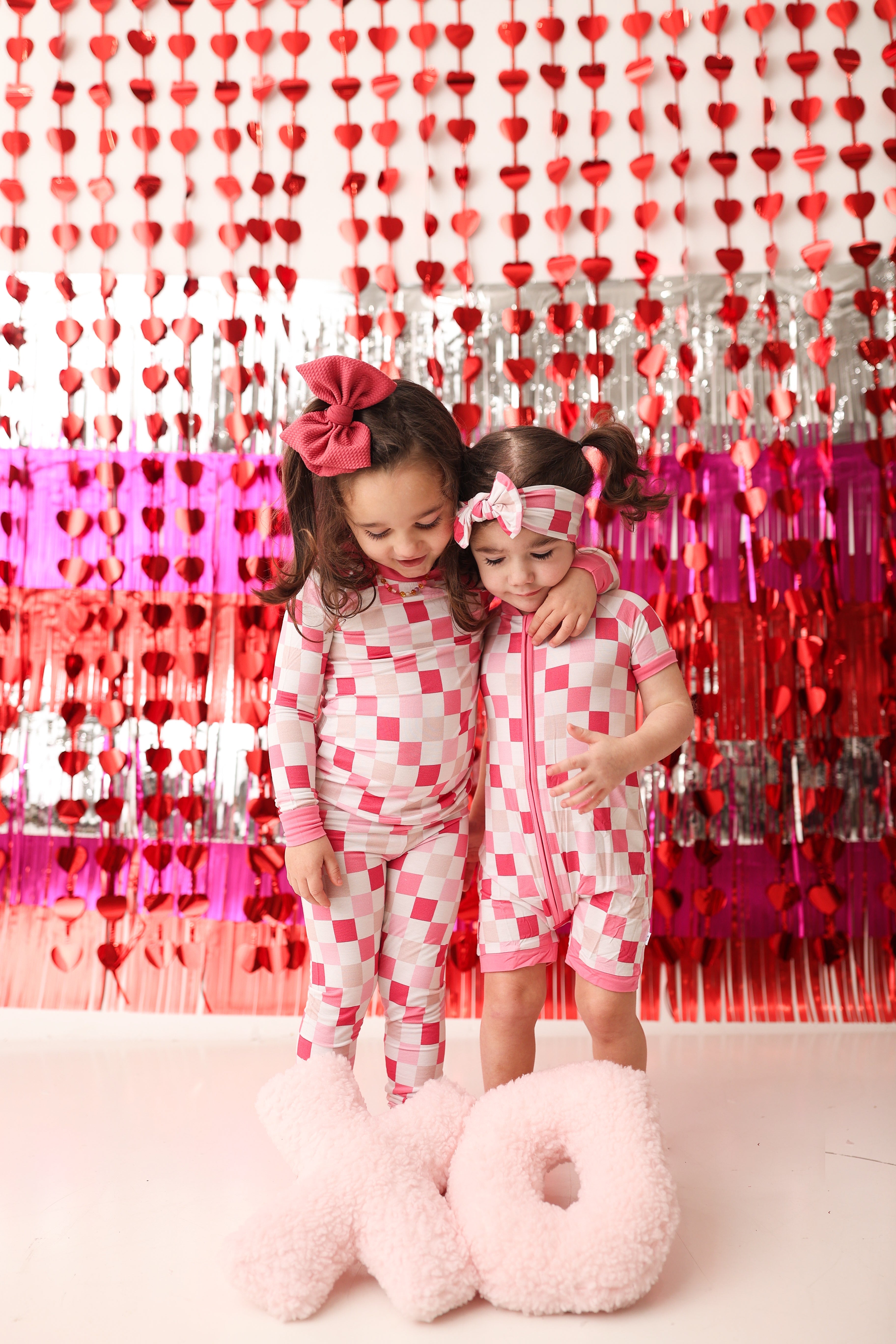 Dreamy Pink Checkers Dream Bow | Milk & Baby