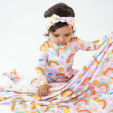 Here Comes the Sunshine (Pink) | The Forever Swaddle Blanket | Milk & Baby