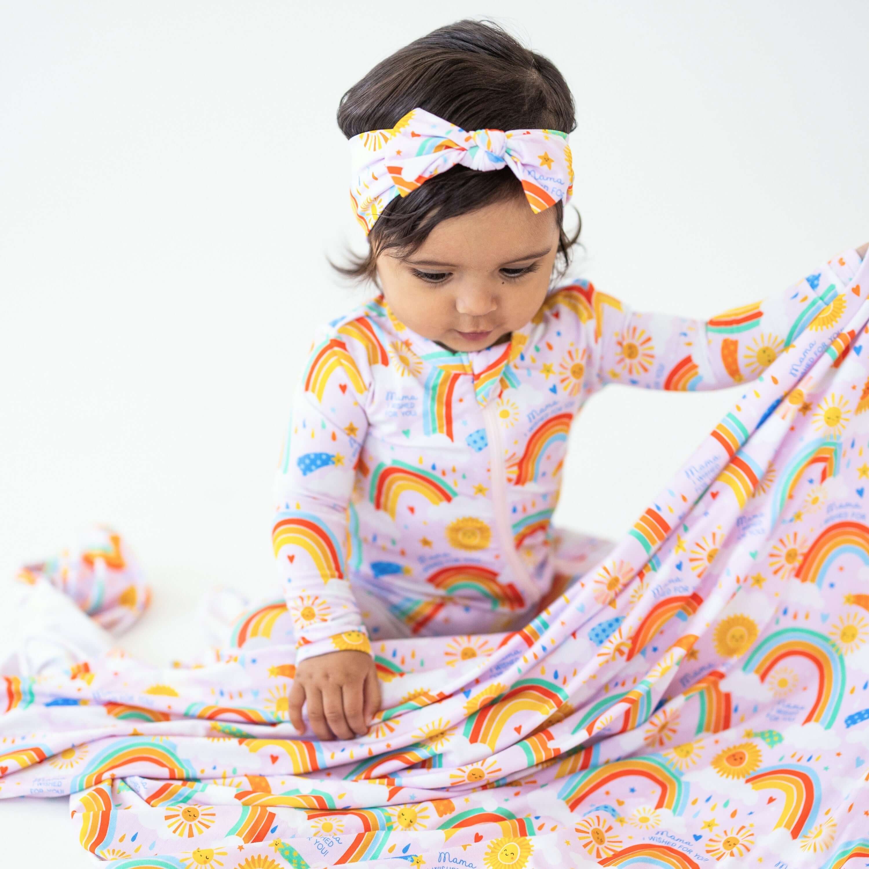 Here Comes the Sunshine (Pink) | The Forever Swaddle Blanket | Milk & Baby