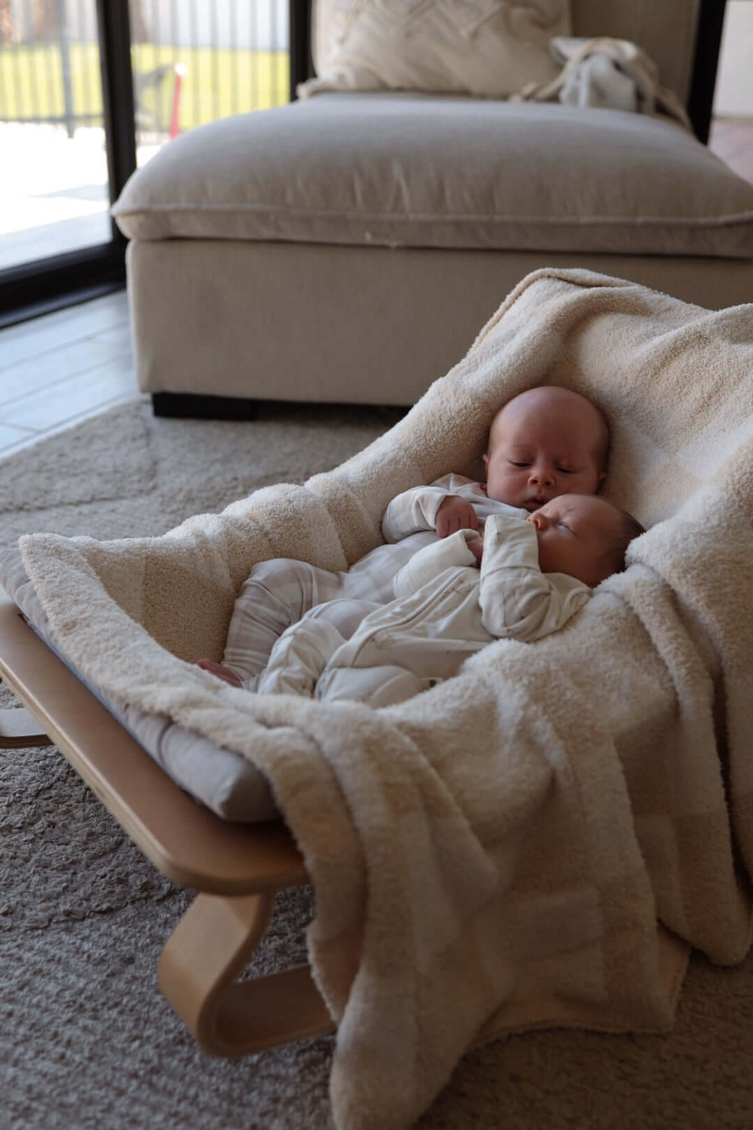 Gingham | Bamboo Zip Pajamas | Milk & Baby