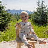 Santa Teddy | Bamboo Zip Pajamas