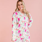 Pink Peony Women’s Short Pajamas | Milk & Baby