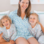 Birth Flowers Women’s Button Polo Short Pajama Set | Milk & Baby