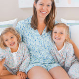 Birth Flowers Women’s Button Polo Short Pajama Set | Milk & Baby