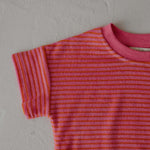 Strawberry | Terry T-Shirt Romper | Milk & Baby