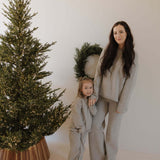 Grey | Baby & Kid Knit Pant Set