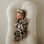Moo! | Bamboo Zip Pajamas | Milk & Baby
