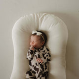 Moo! | Bamboo Zip Pajamas | Milk & Baby