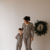 Midnight Stripe | Women's Long Sleeve Bamboo Pajama
