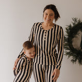 Midnight Stripe | Women's Long Sleeve Bamboo Pajama
