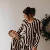 Midnight Stripe | Women's Long Sleeve Bamboo Pajama