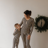 Midnight Stripe | Women's Long Sleeve Bamboo Pajama
