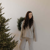 Grey | Women's Knit Pant Set