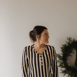 Midnight Stripe | Women's Long Sleeve Bamboo Pajama