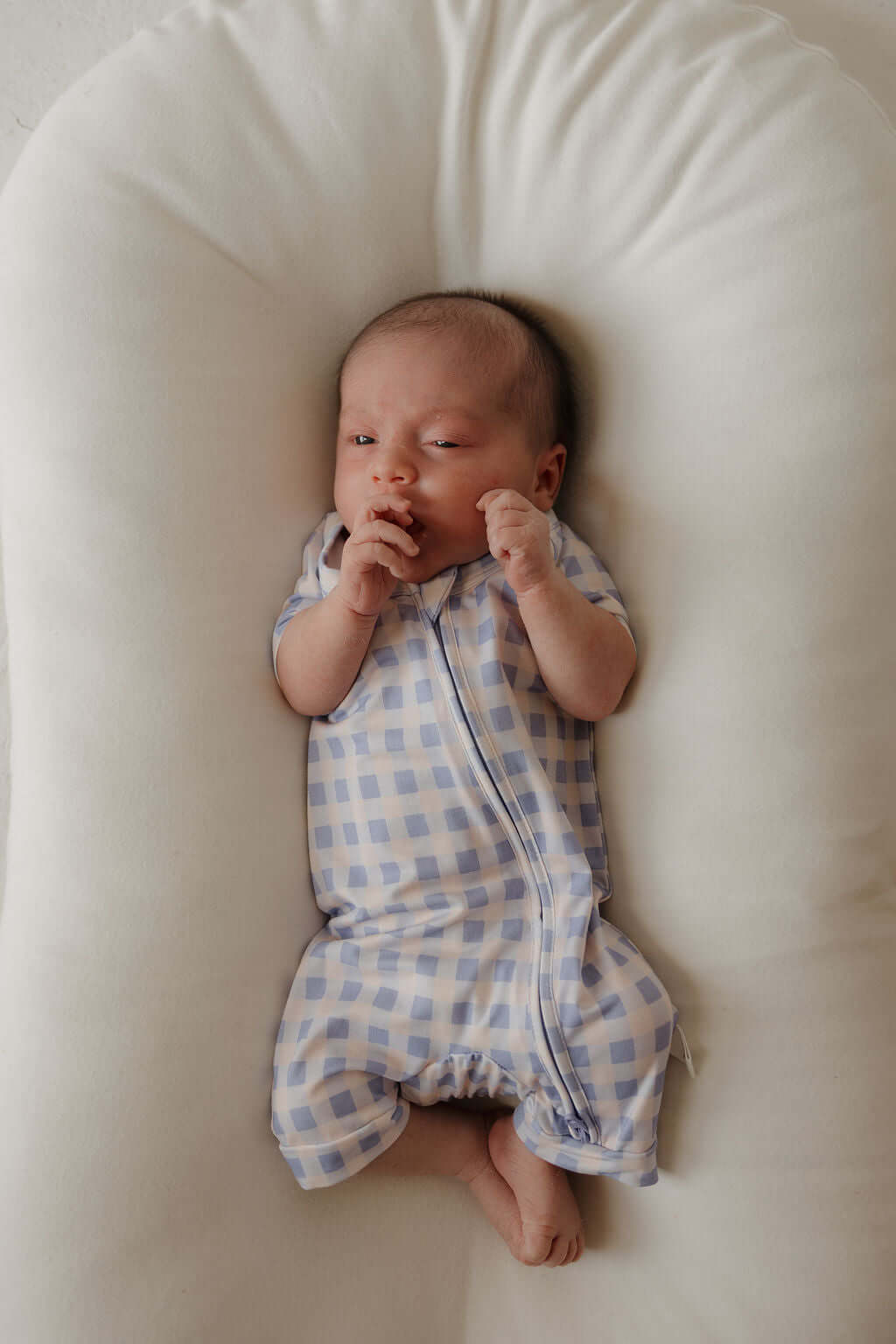 Shortie Bamboo Zip | Marilyn | Milk & Baby | Made of the softest premium bamboo. Durable and well designed your little ones can sleep and play in these cozy pajamas. These shortie rompers are ideal for warmer months featuring short sleeves and short botto
